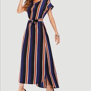 Long Tie Waist Dress